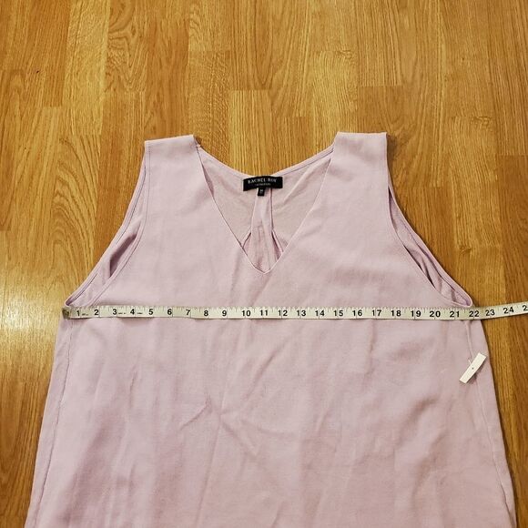 Rachel Roy V-Neck Knit Swing Top size 2X in Lavender - NEW - Picture 9 of 12